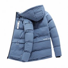 Populaire couleur unie chaud hiver veste hommes épais garder au chaud lâche Cott 2020 marque vers le bas Parka manteau surdimensionné 6XL 7XL 8XL c2mS #