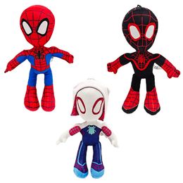 Spider Hero populaire univers parallèle entourant les poupées jouets de remplissage Spider Hero et ses amis magiques