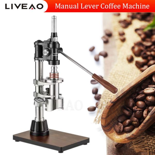 Machine à café expresso à levier manuel en acier inoxydable, chauffage de l'eau chaude, extraction, Machine à café expresso populaire