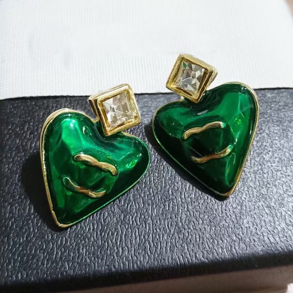 Pendientes de letras de estilo popular Pendientes de diseñador Joyería de marca Clásico 925 Pendientes de plata Hombres Mujeres Pendiente de perlas de cristal Regalos para amantes Accesorios para parejas Regalos