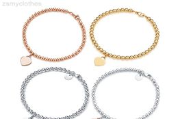 Populaire stijl lichte luxe stijl liefde eenvoudige 4 mm ronde kralenarmband hoofddeksel7306854