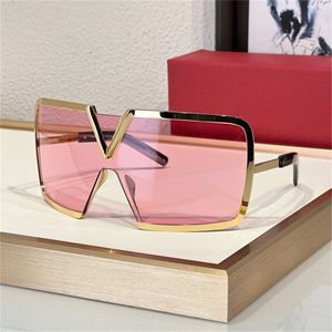 Lunettes de soleil populaires V-ROMASK pour femmes Designer d'été Mode CR-39 Styles de lentilles de bouclier Anti-Ultraviolet Rétro Plaque Carrée En Métal Plein Cadre Lunettes Boîte Aléatoire