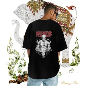 Populair t-shirt voor man Crew Neck Cotton Casual Beach Men Tees Cartoon Printing S-3XL Fashion Design Top Tees