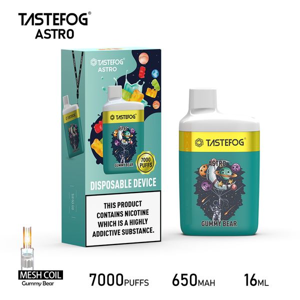 Tastefog populaire 7000 Puffs 650mAh en gros Disposable I Vape Pen