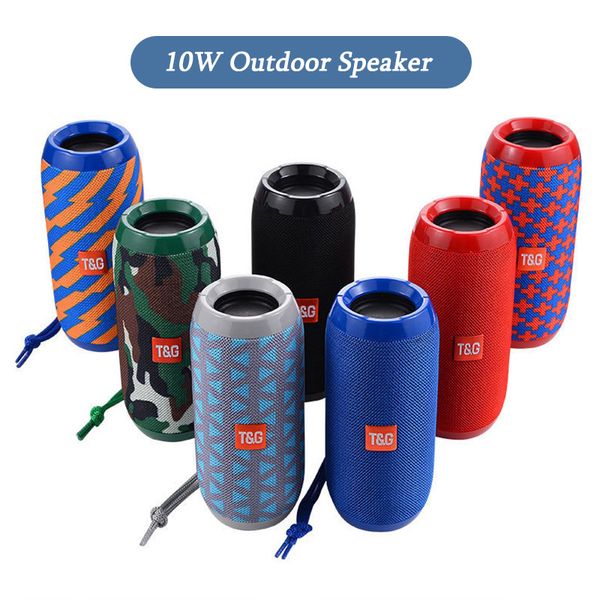 Populaire TG117 Outdoor Mini Pocket Enceinte Bluetooth Bluetooth Imperping Portable Wireless Column Audio haut-parleur Prise en charge de la carte TF TF Radio AUX Entrée en gros