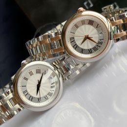 Montre-bracelet de luxe pour femmes, série petite et compacte, à Quartz, en acier fin, étanche à vie, populaire, 2024
