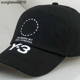 Populaire Y3 Baseball Hat Men's Fashion Y-3 Tongue Hat Women's Outdoor Casual Hat Gepersonaliseerde Koreaanse trend
