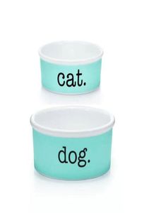 Porcelaine Cat Bols Dogs Designer Luxury Bone Chine Céramic Pits Supplies Dog Bowl TFBLUEDOGCATS8429852