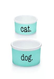 Bols en porcelaine pour chien et chat, bols de luxe de styliste en porcelaine, fournitures pour animaux de compagnie en céramique, bol pour chien TFBLUEDOGCATS7057171
