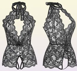 Lingerie porno costumes érotiques sexy en dentelle ouverte de soutien-gorge robe de sexe pyjamas tentation de la tentation des sous-vêtements