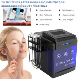Portable 10 en 1 Hydra Dermabrasion peau peau nettoyage en profondeur Hydro Microdermabrasion Machine BIO Radio fréquence