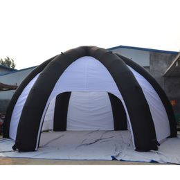 Portable 10 md (33 pieds) avec ventilation de tentes en forme de tente d'araignée gonflable Garage de voiture en forme de dôme avec murs à vendre