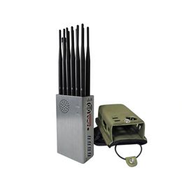 Draagbare 12/10 Kanaals Jammer voor GSM CDMA LTE 3G 4G 5G WIFI LOJACK Signaal Detector