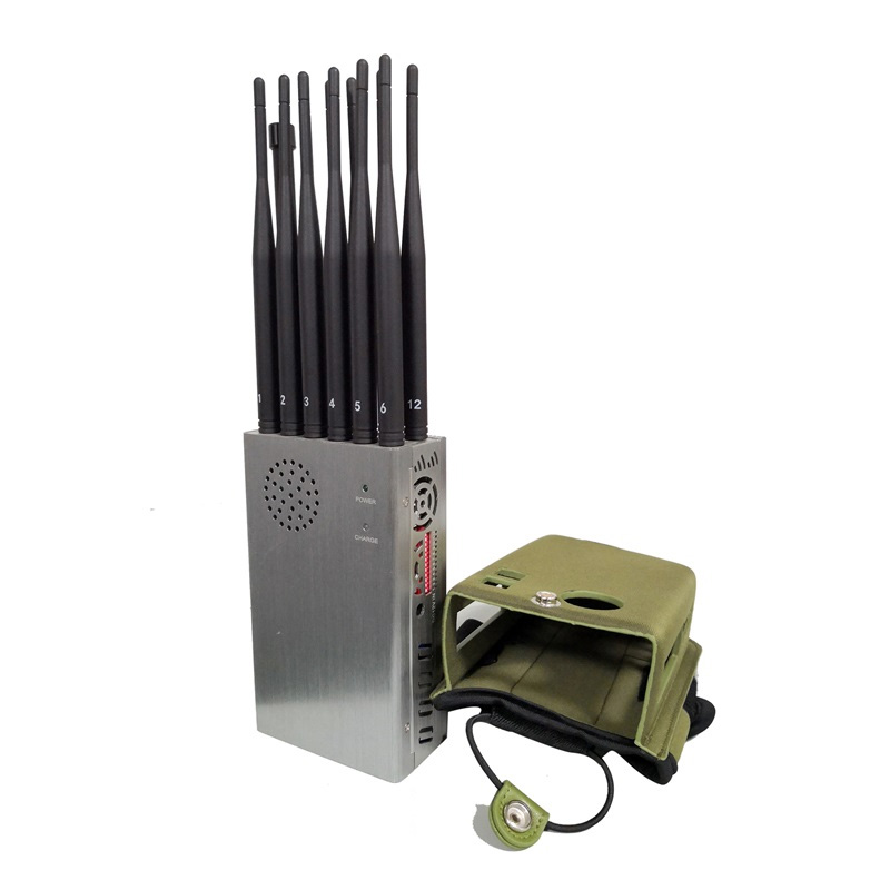 Portable 12 Antennes Bloccante Dispositivo GPS WiFi Bluetooth DSM CDMA GSM 2G 3G 4G 5G Inibitore del segnale