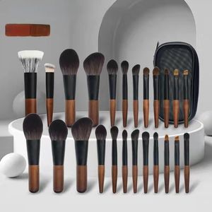 Mini brosse cosmétique Portable 12 pièces, brosse à poudre à manche court, brosse à fard à joues, brosse à ombre à paupières, outil de maquillage pour poils d'animaux 240127