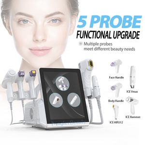 Portable 12d Gelsing Hifu Anti-Aging Face Soulevant un traitement de serrage vaginal 5 dans 1 HIFU Claignant Ultrasound Eye Corping Corps Sinmming Beauty Machine