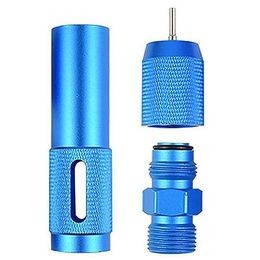 Freeshipping Draagbare 12G CO2 Cartridge Adapter Refill Laders Quick Gas Charger Cilinder Gwcxe