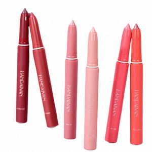 portable 12pcs / set pratique 12 crayons à lèvres de couleur N-graisse pâte rouge à lèvres stylo universel pour la fête Z6bM #