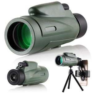 Portable 12x50 Telescope Monoculars for Adults FMS High Powered with Smartphone Adapter Telescope Hunting Wildlife Bird Watching Travel Camping Hiking