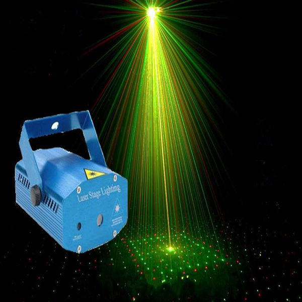 Mini proyector LED portátil de 150 mW, luz láser, iluminación de escenario, DJ, discoteca, fiesta, Bar, Club con enchufe de EE. UU., Reino Unido, UE, AU, AC110-240V221a