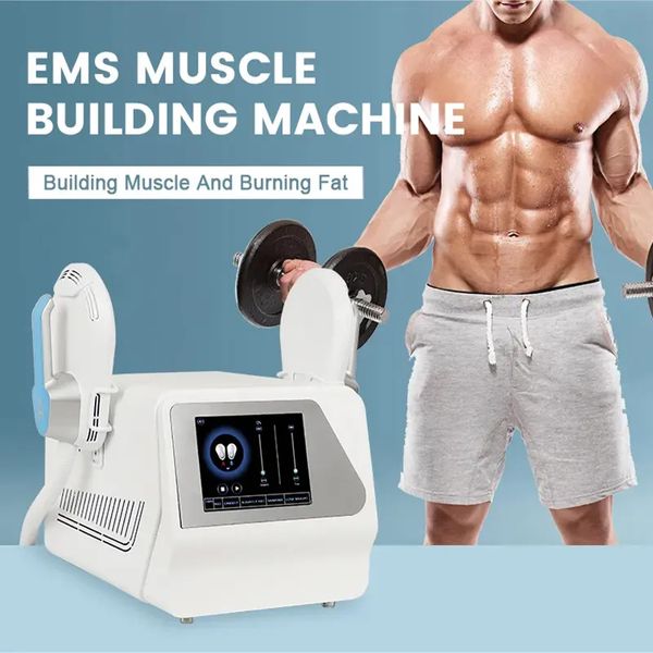 PORTABLE 2 GAMPLES EMS SCULPTION SYSTÈME ELECTROMAGNÉTIQUE EMS RESHAPE MUSCLE BUILDING LINES EMS Stimulateur musculaire Machine Contour du corps / Burning Fat Machine