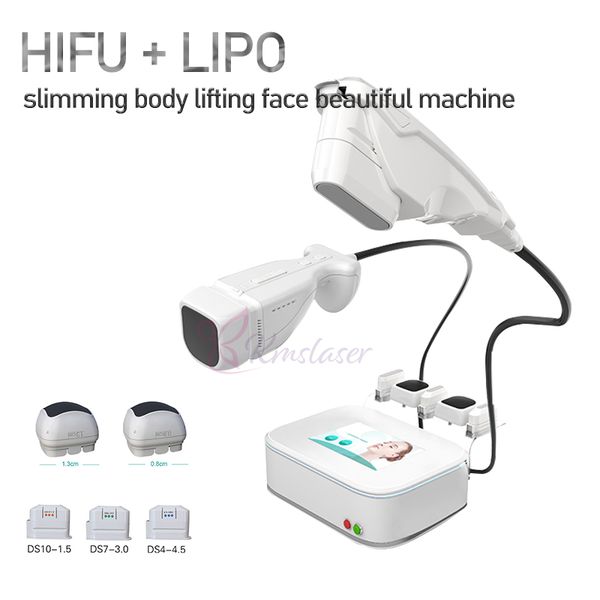 Portable 2 EN 1 HIFU liposonix corps minceur machine de levage de visage ultrasons focalisés à haute intensité équipement de beauté mince liposonique