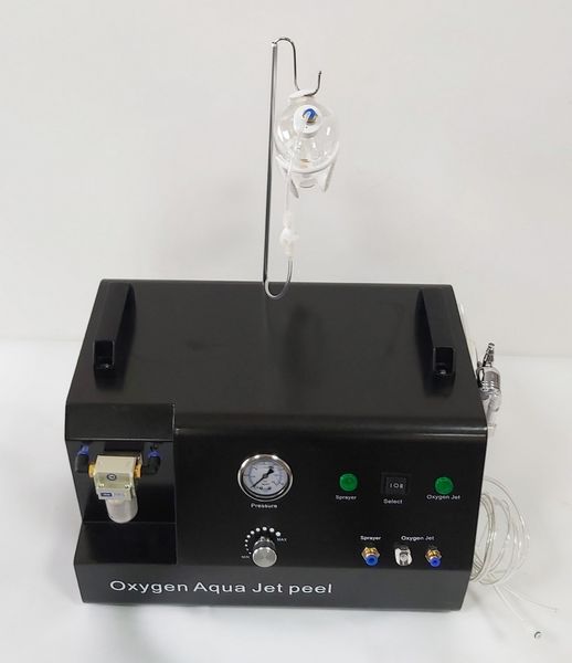 Machine faciale portative à jet d'oxygène 2 en 1 Jet Peel Spray d'oxygène Corée Design Machine faciale à oxygène avec une forte puissance pour le rajeunissement de la peau