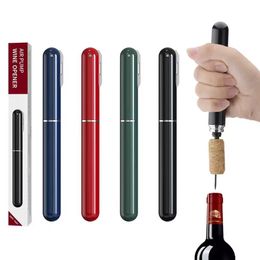 Portable 2 po en 1 Pen Bottle d'ouvreur d'air avec papier couteau à couteau à vins ouvreur de bouteille à air pompe à ventre