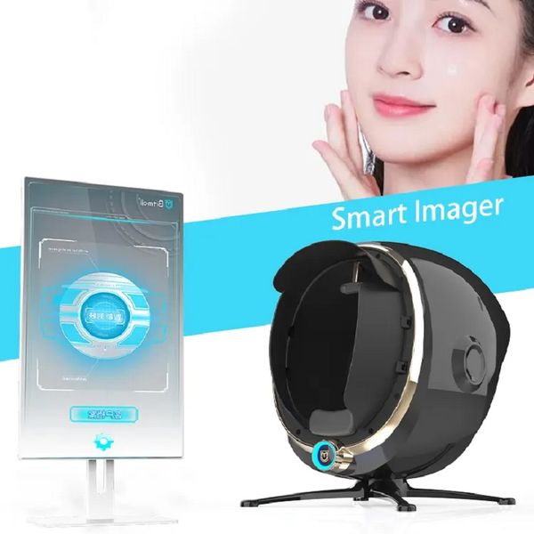 Portable 21,5 pouces écran Bitmoji miroir magique 3d analyseur de test d'humidité de la peau dispositif de scanner de visage Visia machine d'analyse de la peau faciale