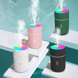 Draagbare 220ml Mini Elektrische Luchtbevochtiger Aroma Olie Diffuser USB Cool Mist Sproeier Luchtverfrisser met Kleurrijke LED Nachtlampje Fogger Maker Luchtreiniger Voor Thuis Auto