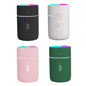 Mini humidificateur d'air électrique portable 220 ml Diffuseur d'huile d'arôme USB Cool Mist Sprayer Désodorisant avec coloré LED Night Light Maker Purificateur pour voiture à la maison