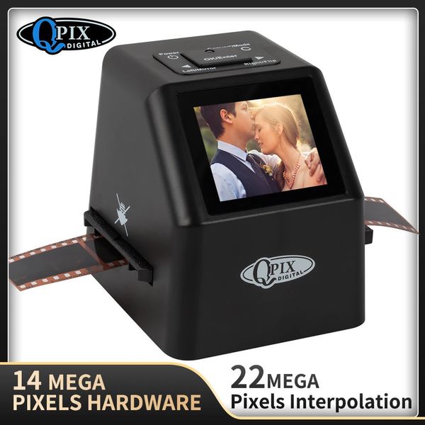 Scanner de film négatif Portable 22mp, convertisseur de diapositives 35mm, visionneuse d'images numériques Po avec 24 écrans LCD, logiciel d'édition intégré 240318