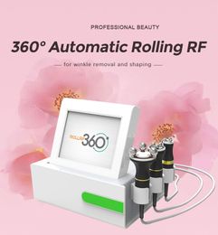 Portable 3 in1 Rotation à 360 degrés ROLL RF Face Lifting équipement de luminothérapie Rotation faciale Radio Fréquence peau serrant la machine