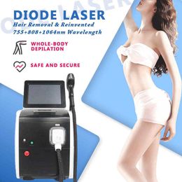 Portable 3 longueur d'onde 808 755 1064 diode laser 808nm épilation et Nd Yag Laser Tattoo Removal machine de beauté