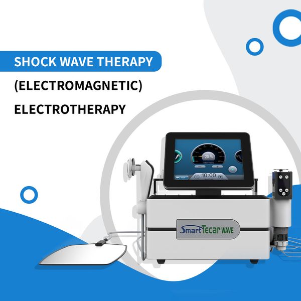 Portable 448KHz Diathermy Tecar Therapy Machine ED Shockwave Physiotherapy Equipment EMS pour Muscle Stimulate
