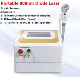 Draagbare 300W 450W 600W Permanente 808nm Diode Laser Haarverwijdering Machine 755nm 808nm 1064nm Laserdiode 808nm te koop