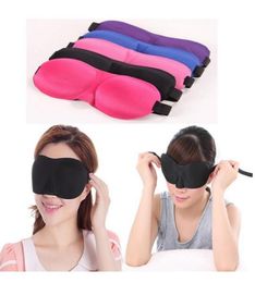 Masque de sommeil pour les yeux 3D portable, bandeau en coton doux pour les yeux, couverture de sieste, bandeau pour dormir, voyage, repos, soins de la vue, 5 couleurs 8801974