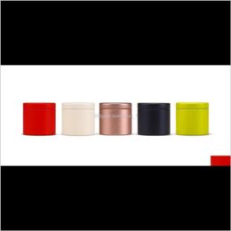Draagbare 4745mm Mini Cilinder Metalen Candy Case Organizer voor Reizen 8L5CI Bins Eijdy