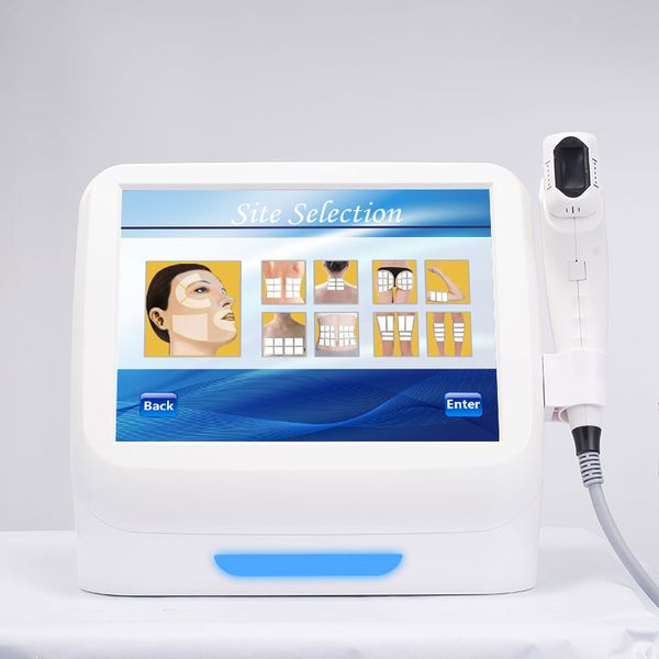 Corps portable de traitement du visage hifu 4d amincissant la machine de levage du visage 20000 fois la technologie 5D 6D SMAS avec cartouches 3pcs expédition DHL