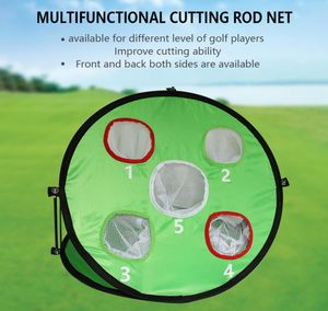 Draagbare 5 holes golfoefening nylon net achtertuin pitching kooi golfnet sportuitrusting sportuitrusting indoor outdoor chipping training aids 2050370