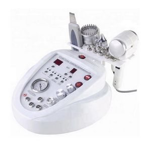 Portable 5 en 1 diamant dermabrasion microdermabrasion peau épurateur chaud froid marteau ultrasons yeux visage machine