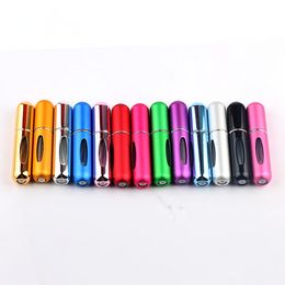 Portable 5 ml Mini bouteille de parfum rechargeable avec pompe de parfum de pulvérisation voyage contenants cosmétiques vides bouteille d'atomiseur de pulvérisation livraison gratuite