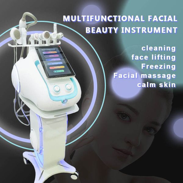 Portátil 6 en 1 Eliminación de espinillas de poros Limpieza profunda Reafirmante Aerosol de oxígeno Blanqueamiento Jet Peel Cuidado de la piel Máquina de belleza facial