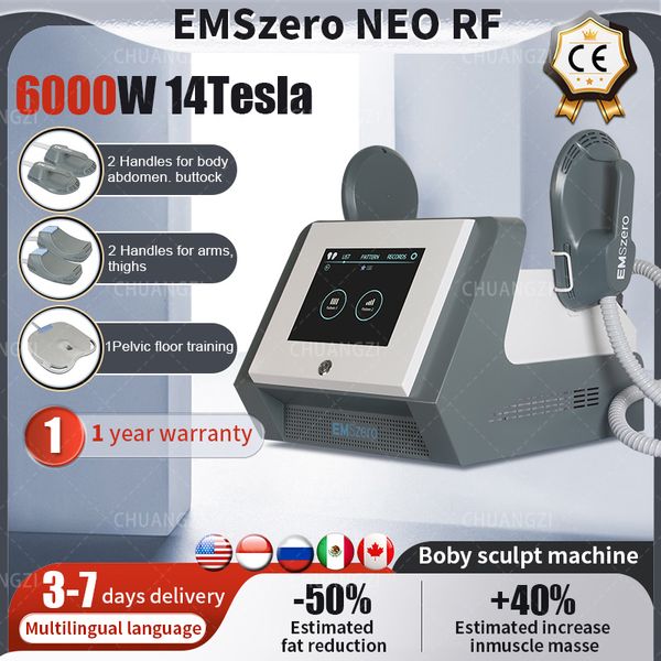 Machine Portable EMSlim NEO RF 6500W 2023 EMSzero, sculpture du corps, combustion des graisses, livraison gratuite