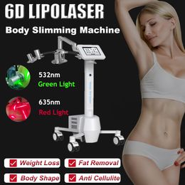 Corps Lipolaser portable 6D Slimage Machine Perte de poids Fat Réduire la réduction de la cellulite Équipement de beauté tactile Équipement de beauté Salon Utilisation de la maison