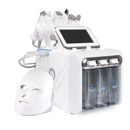 7 In 1 hydro microdermabrasie ultrasone huidwasser bio rf koude hamer water hydra dermabrasie spa gezicht huid poriën reinigingsmachine met led face masker verkoop