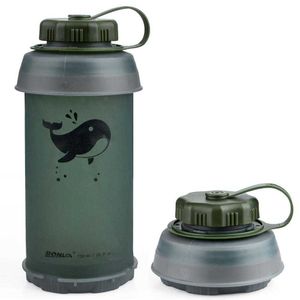 Portable 750 ml en plein air avec une bouteille d'eau douce en Tpu pliable multicolore pour le camping sportif et la course P230530