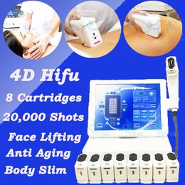 Draagbare 4D Hifu Anti-aging schoonheidsapparatuur Rimpelverwijdering Lichaam Afslanken Huidverstevigende vetverwijderingsmachine