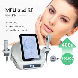 Portable 7d hifu avec microneedling rf hifu + rf nouvelles cartouches machine lifting nouveau double MFU et RF hifu