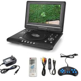 Portable 8,5 pouces Home Car LCD DVD Player Game TV Player 270 ° rotatif écran LCD Disc compact MP3 Visionneuse avec la fonction de jeu 240415